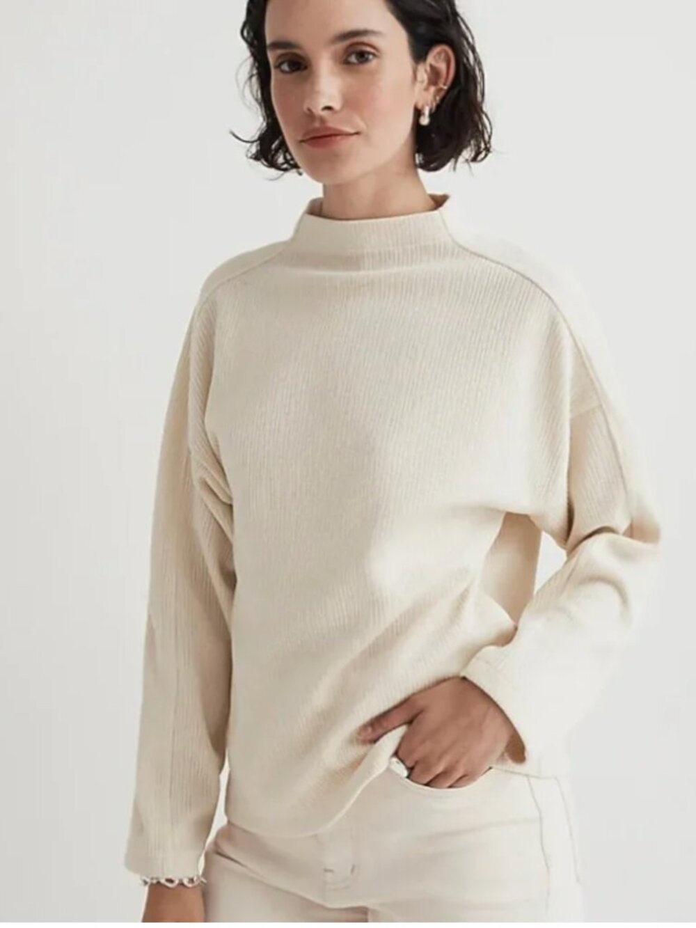 🍂Madewell - Jacquard Funnelneck Pullover - Picture 3 of 6